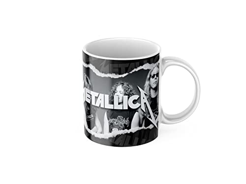 newseny Taza para ROCKEROS y fans de la banda de rock METALLICA | Cerámica 350ml (Regalo...