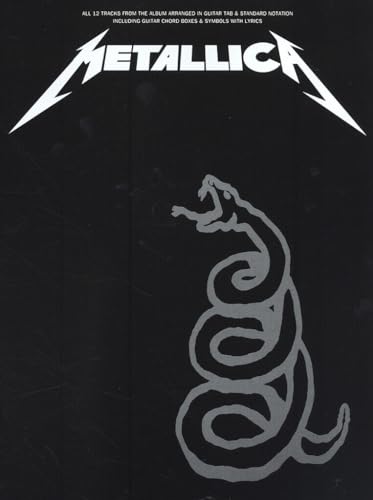 METALLICA BLACK BOOK CHT: all 12 tracks from the album arranged in guitar tab & standard...