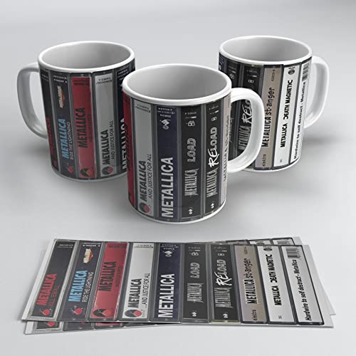 newseny Taza de grupo de música Heavy Metal METALLICA Casetes - Regalo para los fans de...